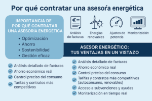 por qué contratar una asesoría energética infografia optimago
