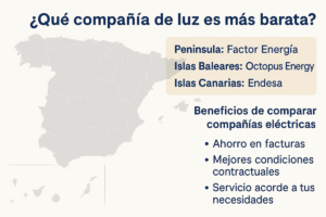 Que compañía de luz es más barata infografia